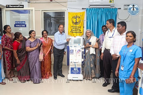 Aptus value housing finance India limited donated New Haemodialysis machine to GCC RCMW TANKER Padi dialysis unit (Hemanathan)