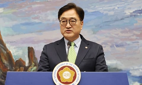 South Korean National Assembly Speaker Woo Won-shik