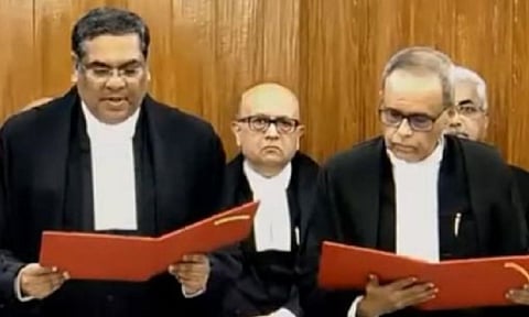 Justice Joymalya Bagchi takes oath as SC judge (IANS) 