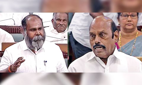 Deputy Leader of Opposition, R B Udhayakumar; PWD Minister EV Velu 