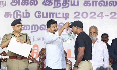 Deputy Chief Minister Udhayanidhi Stalin on Friday presented medals to the winner (Photo: X- @Udhaystalin)