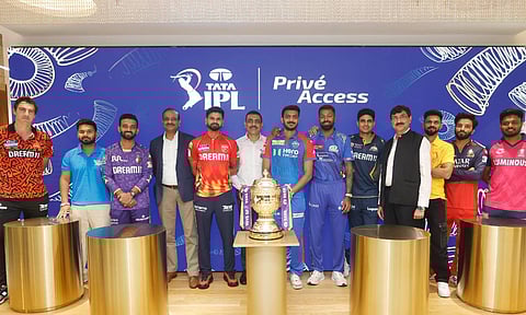 IPL captains pose for a photo ahead of the season (X)
