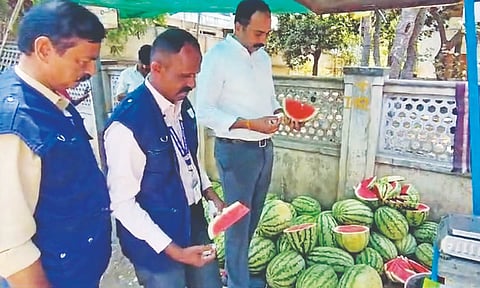 1,200 kilos of adulterated watermelon seized in Madurai