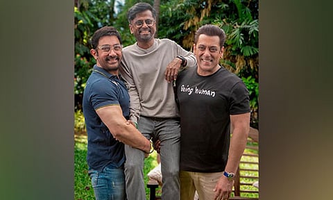 Aamir Khan, Salman Khan and AR Murugadoss (Instagram)