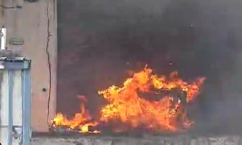 Visual from the spot (Thanthi TV)