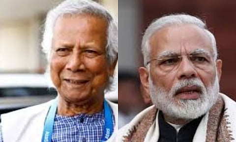 Mohammed Yunus, Prime Minister Narendra Modi 
