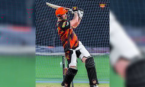 Heinrich Klaasen during a nets practice session