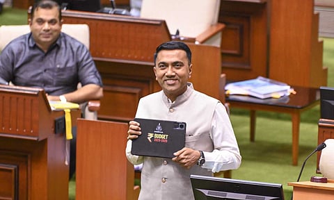  Goa Chief Minister Pramod Sawant during the presentation of the state Budge 2025-26 during the budget session (PTI) 