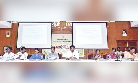 Tiruvarur Collector chairing grievance meeting on Thursday 