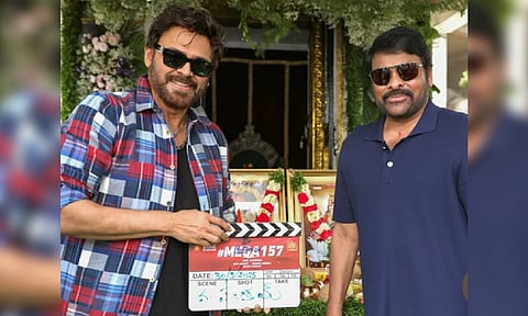 Chiranjeevi with Anil Ravipudi 