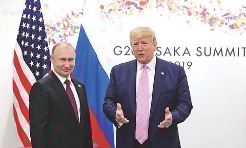 Vladimir Putin with Donald Trump 