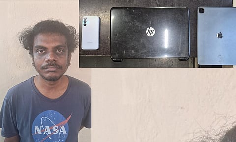 Accused in Cyber crime case; Items seized in cyber crime case