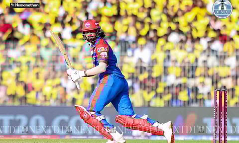 KL Rahul during the match (Photo credit: Hemanathan M)