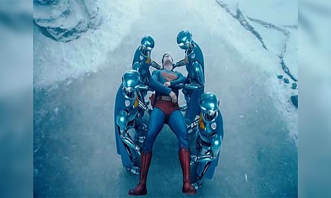 A still from 'Superman' (Photo/X/@JamesGunn)