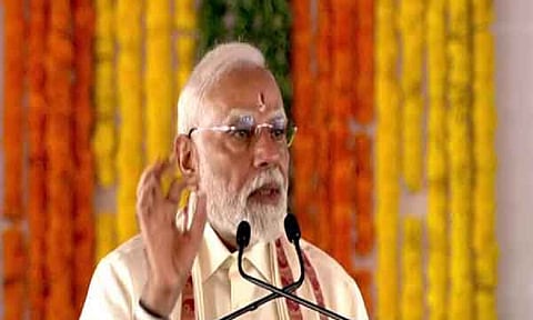 PM Modi addresses public gathering in Rameswaram