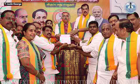 Nainar Nagendran elected as Tamil Nadu BJP President (Photo: Justin George)