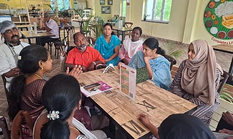 MP Kanimozhi Shared pictures with persons with disabilities