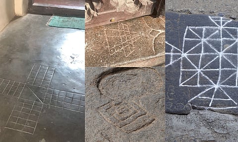 L to R: Dayakattam, Aadu Puli Aatam (T), Dhahdi (B), Vettai - Solah Seedi