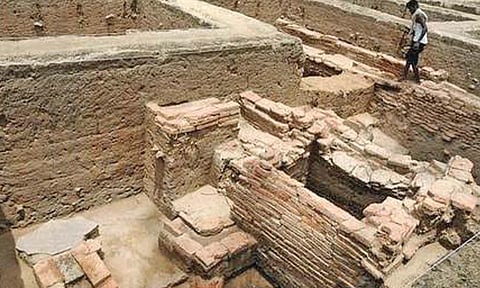 Keezhadi’s excavation site 