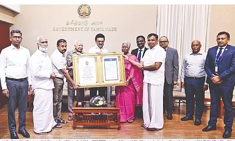 CM Stalin hands over investment certificates in a recent event
