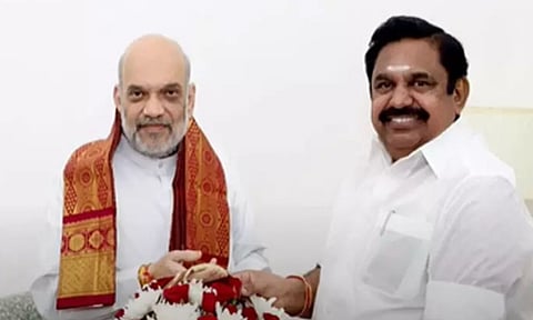  Amit Shah and Edappadi K Palaniswami