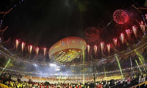 CWG 2010 opening ceremony in India