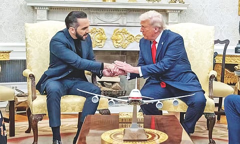 Nayib Bukele with Donald Trump 