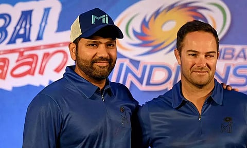 Rohit Sharma with Mark Boucher (PTI)