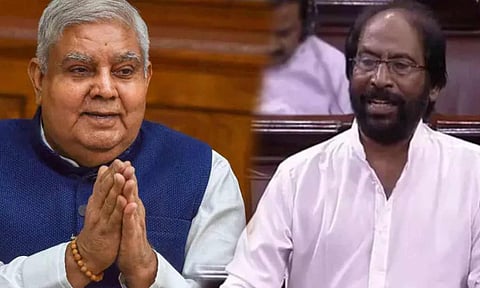  Vice President Jagdeep Dhankhar, DMP MP Tiruchy Siva