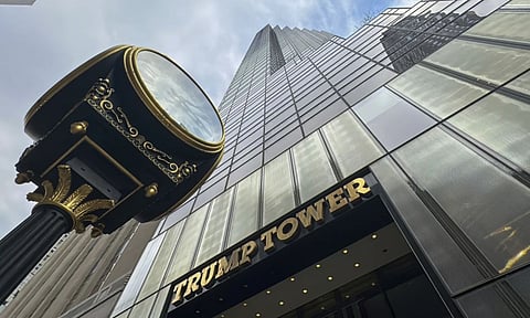 The facade of Trump Tower is shown in New York (AP)