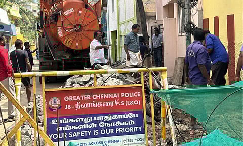 Drainage line construction begins in Kottivakkam 