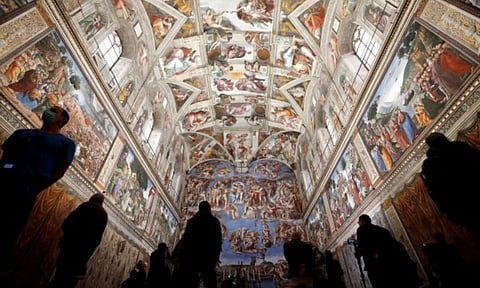 Visuals of Sistine Chapel (AP)