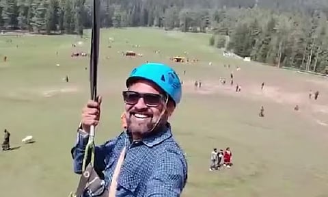 Ahmedabad man's video of zipline ride in Pahalgam