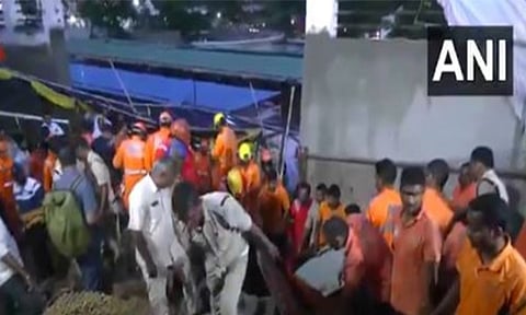 7 die after 20-foot-long stretch collapses at temple in Visakhapatnam (Photo/ANI)