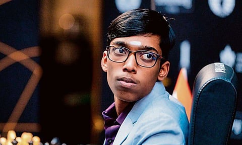 Indian Grandmaster R Praggnanandhaa (PTI)
