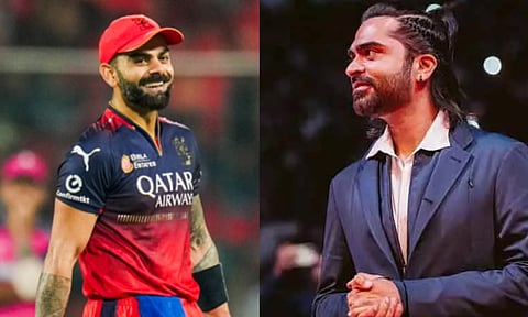 (L-R) Virat Kohli: Actor Silambarasan TR (Photos: PTI/Daily Thanthi)