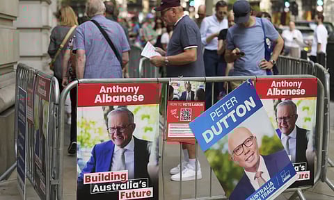 People queue outside Australian High Commission (AP)