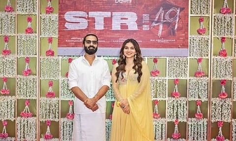 (L-R) Actors Silambarasan and Kayadu Lohar (IANS)