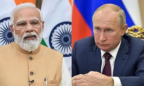 Indian PM Narendra Modi and Russian President Vladimir Putin (PTI)