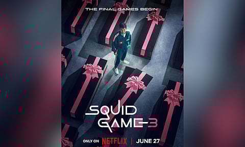 Squid Game Season 3 poster (CREDITS: X) 