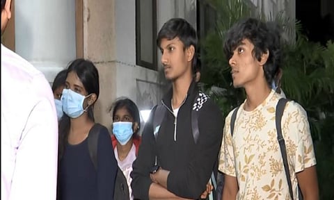 Students waiting to return home (ANI)