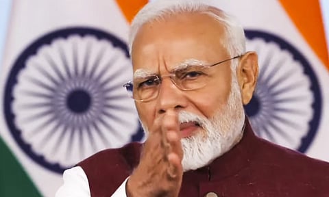 Prime Minister Narendra Modi addresses the Nation, Monday, May 12, 2025 (PTI) 