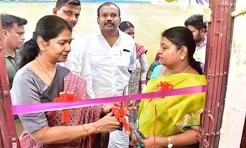 Kanimozhi Karunanidhi inaugurated a hostel for working women in Thoothukudi district (Photo: X-@KanimozhiDMK)