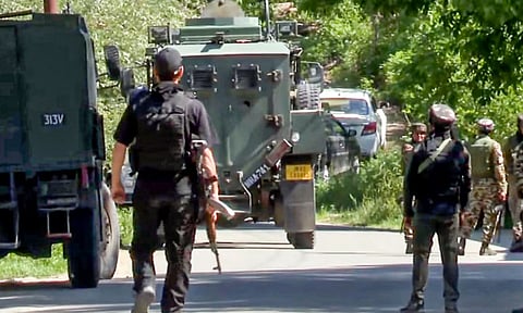 Jairam Ramesh and Pawan Khera at a press conference in New Delhi (PTI) 