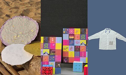 Artworks and textile designs by Varsha