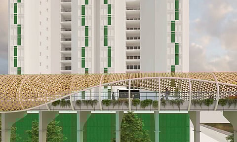 Image of the proposed skywalk at Vadapalani (X/@updateschennai) 