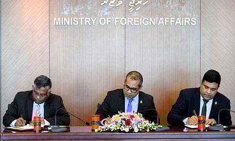 India, Maldives sign 13 MoUs to implement projects under Indian grant assistance (X/@MoFAmv)