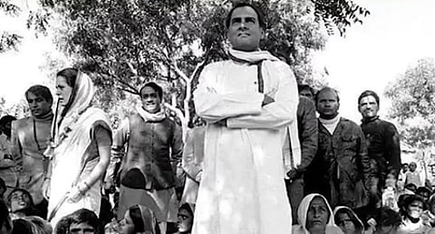Former Prime Minister Rajiv Gandhi