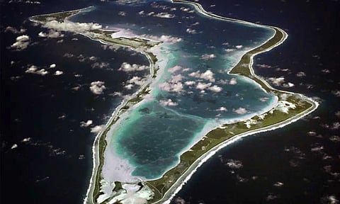 Ariel view of Diego Garcia (AP) 