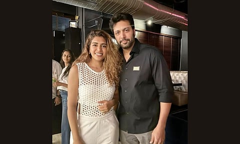 Actor Ravi Mohan with Singer Keneeshaa